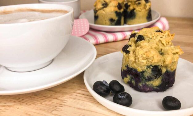 Gluten-Free Almond Flour Blueberry Muffins