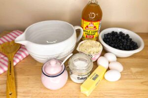 Gluten Free Blueberry Muffin ingredients