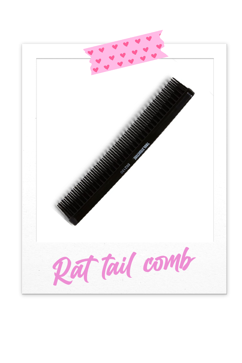 Rat tail comb
